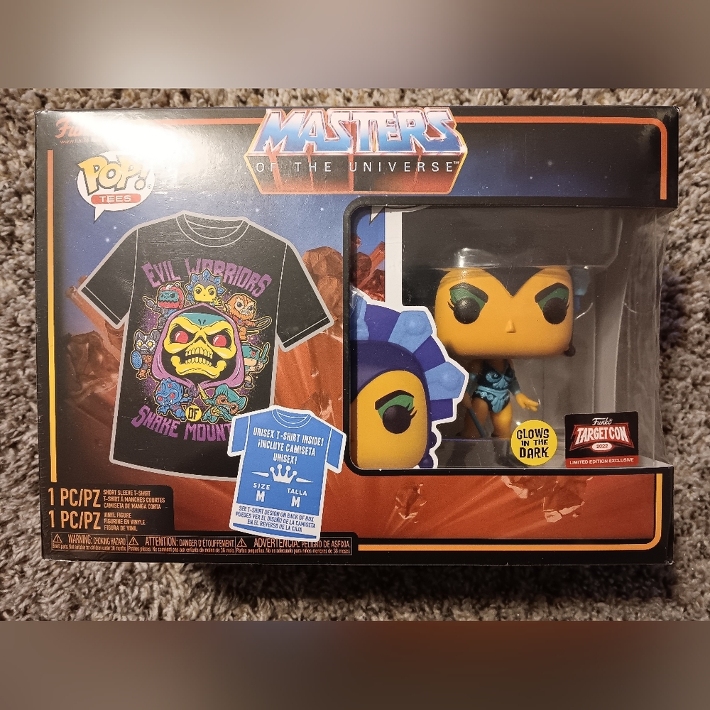 Funko Pop Tees Masters of the Universe Evil Lyn Target Con 2022 Size MEDIUM